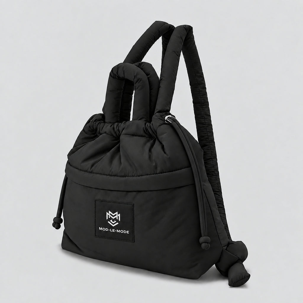 PUFFER Tote Bag | Multiway Large - Black