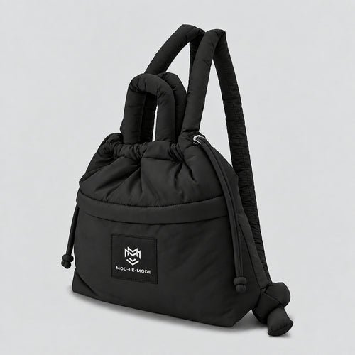 PUFFER Tote Bag | Multiway Large - Black