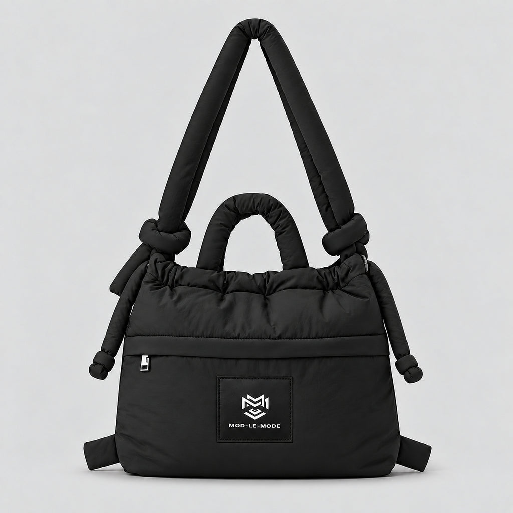 PUFFER Tote Bag | Multiway Large - Black