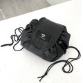 Black MOD-LE-MODE URCHIN lay-flat drawstring utility pouch